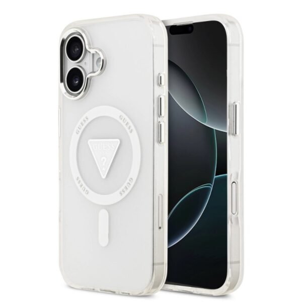 Калъф Guess IML Gradient Triangle Logo за iPhone 17 – Прозрачен