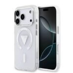 Калъф Guess IML Gradient Triangle Logo за iPhone 17 Pro – Прозрачен