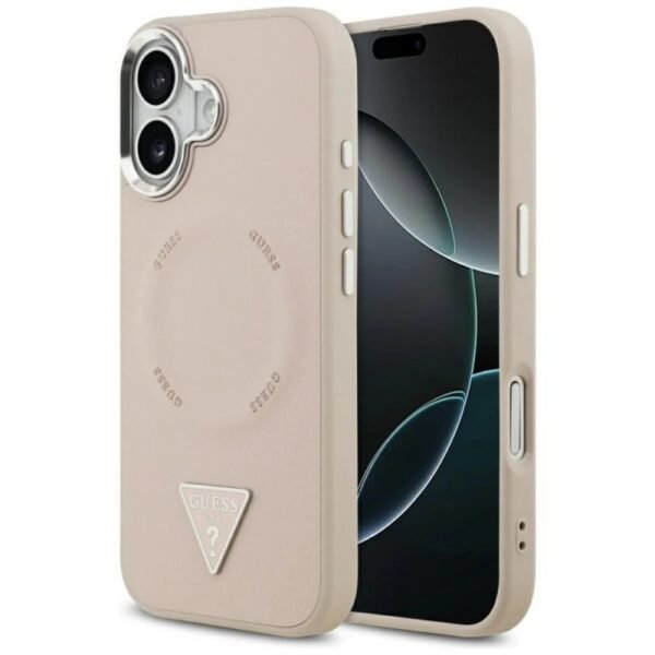 Калъф Guess Gold Triangle за iPhone 12 mini – Розов