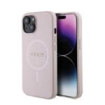 Калъф Guess 4G MagSafe за iPhone 14 Pro – Розов