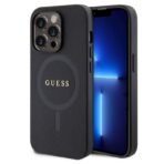 Калъф Guess Saffiano MagSafe за iPhone 15 Pro Max – Черен