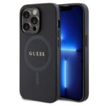 Калъф Guess Marble MagSafe за iPhone 14 Pro Max – Черен