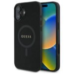 Калъф Guess Saffiano MagSafe за iPhone 16 – Черен