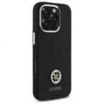 Калъф Guess Silicone Logo Strass 4G за iPhone 16 Pro – Черен - Image 3