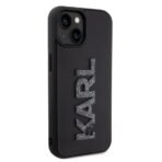 Калъф Karl Lagerfeld HC 3D Logo Glitter за iPhone 15 – Черен - Image 2