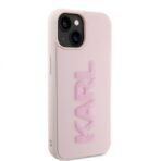 Калъф Karl Lagerfeld HC 3D Logo Glitter за iPhone 15 – Розов - Image 4