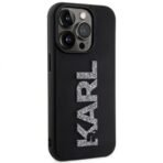 Калъф Karl Lagerfeld HC 3D Logo Glitter за iPhone 15 Pro Max – Черен - Image 3