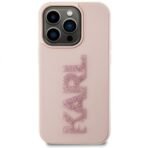 Калъф Karl Lagerfeld HC 3D Logo Glitter за iPhone 15 Pro Max – Розов - Image 2