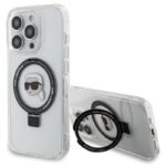 Калъф Karl Lagerfeld HC MagSafe Ringstand KH за iPhone 15 Pro – Прозрачен