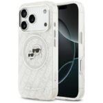 Калъф Karl Lagerfeld Karl and Choupette Glitter MagSafe за iPhone 17 Pro Max – Прозрачен