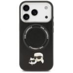 Калъф Karl Lagerfeld Karl and Choupette Pins MagSafe за iPhone 17 Pro – Черен - Image 2