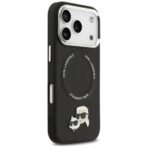 Калъф Karl Lagerfeld Karl and Choupette Pins MagSafe за iPhone 17 Pro – Черен - Image 3