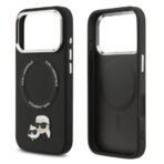 Калъф Karl Lagerfeld Karl and Choupette Pins MagSafe за iPhone 17 Pro – Черен - Image 4