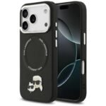Karl Lagerfeld Karl and Choupette Pins MagSafe, за iPhone 17 Pro Max (6.9), Черен