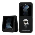 Калъф Karl Lagerfeld Liquid Glitter Ikonik за Galaxy Z Flip5 5G – Черен