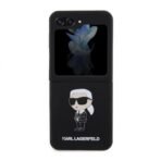 Калъф Karl Lagerfeld Liquid Glitter Ikonik за Galaxy Z Flip5 5G – Черен - Image 3