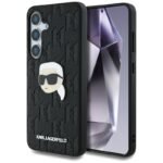 Калъф Karl Lagerfeld Monogram Pin Logo Karl Head за Galaxy S25 – Черен
