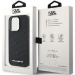 Калъф Karl Lagerfeld Quilted K Pattern за iPhone 15 Pro – Черен - Image 5