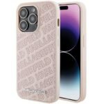Калъф Karl Lagerfeld Quilted K Pattern за iPhone 15 Pro – Розов