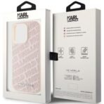 Калъф Karl Lagerfeld Quilted K Pattern за iPhone 15 Pro – Розов - Image 5