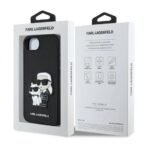 Калъф Karl Lagerfeld Saffiano Karl and Choupette за iPhone 16e / 17e – Черен - Image 4