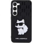 Калъф Karl Lagerfeld Saffiano Monogram Choupette за Galaxy S23 Plus – Черен - Image 3