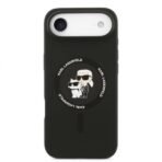 Калъф Karl Lagerfeld Silicone Double Heads And Circle MagSafe за iPhone 17 Air – Черен - Image 2