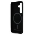 Калъф Karl Lagerfeld Silicone Double Heads And Circle MagSafe за Galaxy S25 – Черен - Image 4