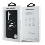 Калъф Karl Lagerfeld Silicone Double Heads And Circle MagSafe за Galaxy S25 – Черен - Image 5