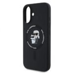 Калъф Karl Lagerfeld Silicone Karl and Choupette Heads MagSafe за iPhone 16 – Черен - Image 4