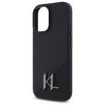 Калъф Karl Lagerfeld Silicone Shadow Metal Initial MagSafe за iPhone 16 – Черен - Image 5