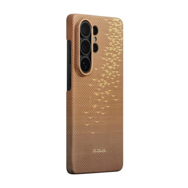 Калъф Pitaka Edge Case Golden Glint за Galaxy S26 Ultra – Златист