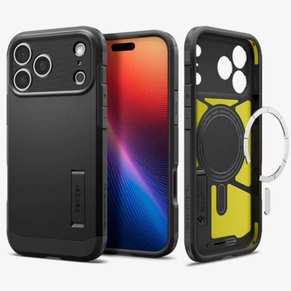 Калъф Spigen Tough Armor T MagSafe за iPhone 17 Pro Max – Черен