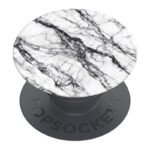 Попсокет PopSockets Basic White Stone Marble – Бял