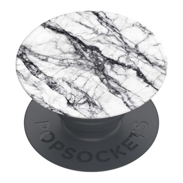 Попсокет PopSockets Basic White Stone Marble – Бял