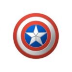 Попсокет PopSockets License Enamel Domed Captain America Shield – Многоцветен - Image 2