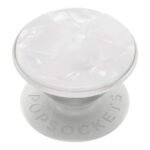 Попсокет PopSockets Luxe Acetate Pearl White – Бял