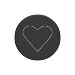 Попсокет PopSockets White Heart – Черен - Image 2