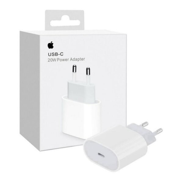 Зарядно Apple адаптер 20W USB-C – MUVV3ZM/A в кутия – 220V – Бял