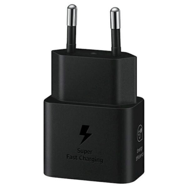 Зарядно Samsung адаптер 25W USB-C – EP-T2510NBEGEU – 3A – 220V Super Fast Charging в кутия – Черен