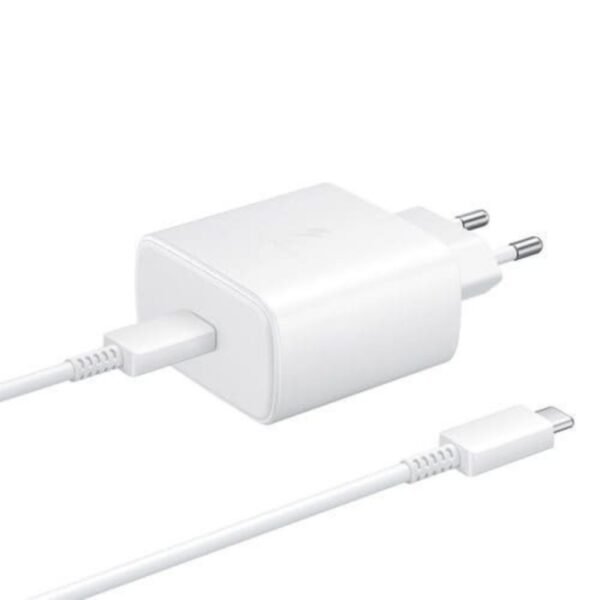 Зарядно Samsung EP-TA845 – 45W + кабел USB-C – Бяло