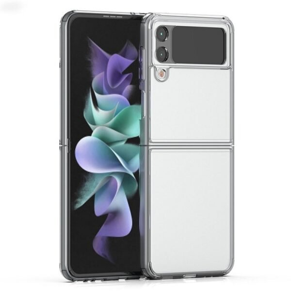 Калъф MBX със силиконова рамка за Galaxy Z Flip3 5G – Прозрачен