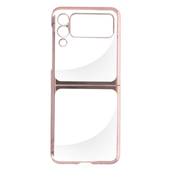 Калъф MBX с кант за Galaxy Z Flip3 5G – Розово-златен