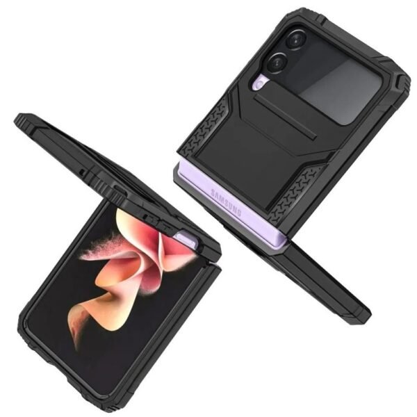 Калъф bSmart Подсилен кейс Ring Armor за Galaxy Z Flip4 5G – Черен