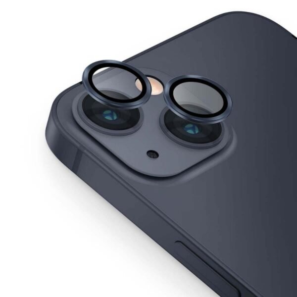 Протектор за камера MBX метални рингове за iPhone 13 – Черен
