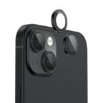Протектор за камера MBX метални рингове за iPhone 15 – Черен