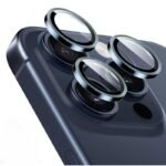 Протектор за камера MBX метални рингове за iPhone 15 Pro – Тъмносин