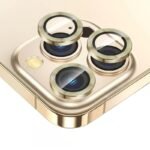 Протектор за камера MBX метални рингове за iPhone 15 Pro – Златист