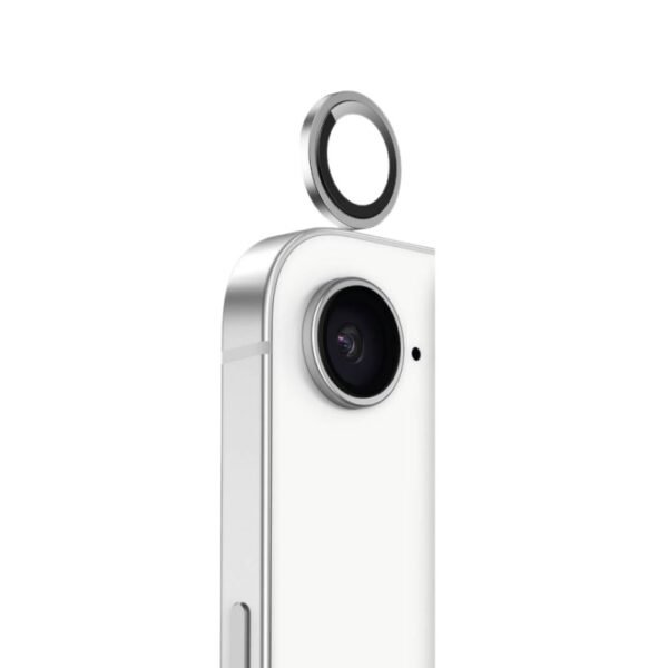 Протектор за камера MBX метални рингове за iPhone 16e – Сребрист