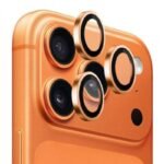 Протектор за камера MBX метални рингове за iPhone 17 Pro – Оранжев
